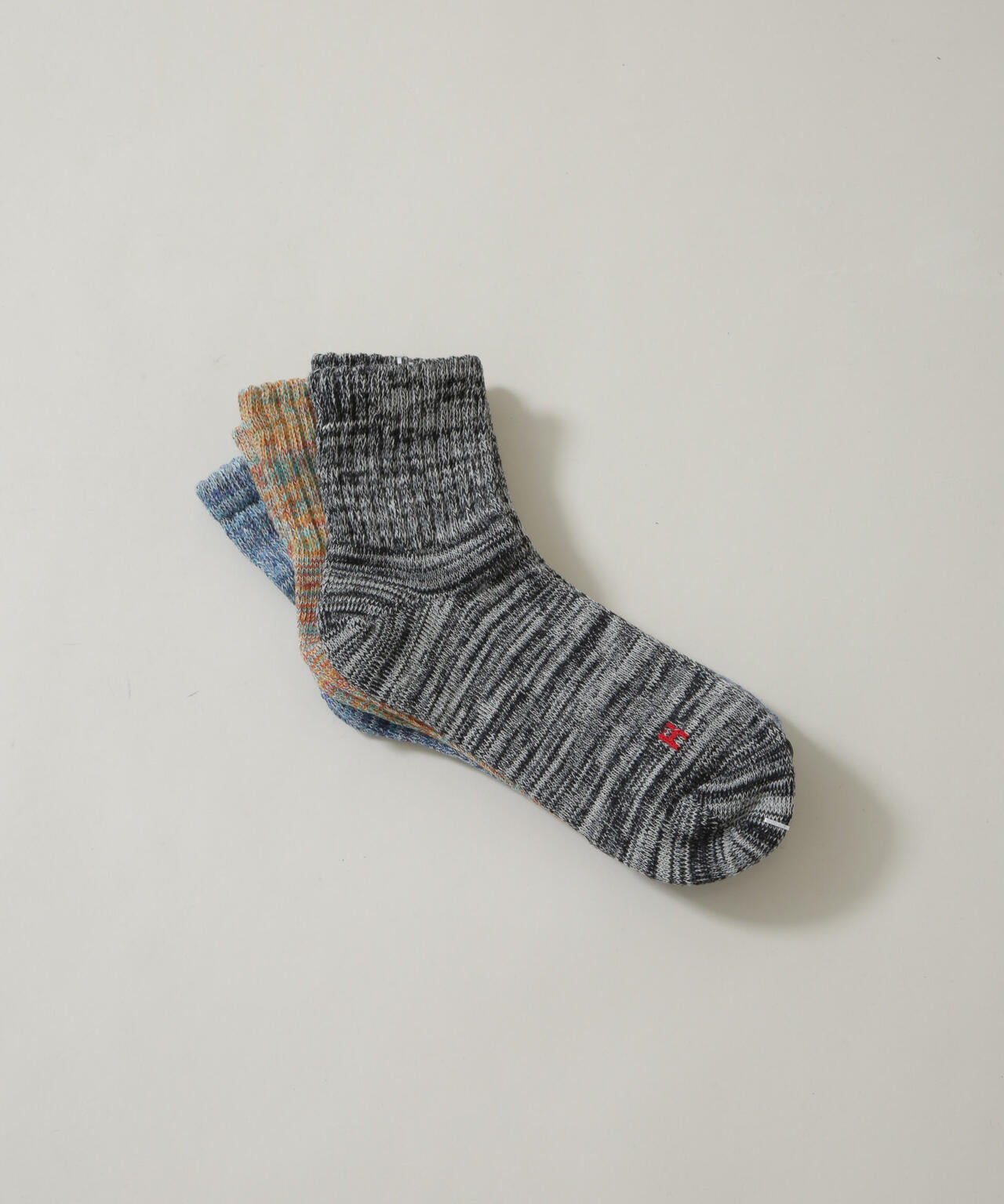 Healthknit/メランジカラーソックス 3足セット