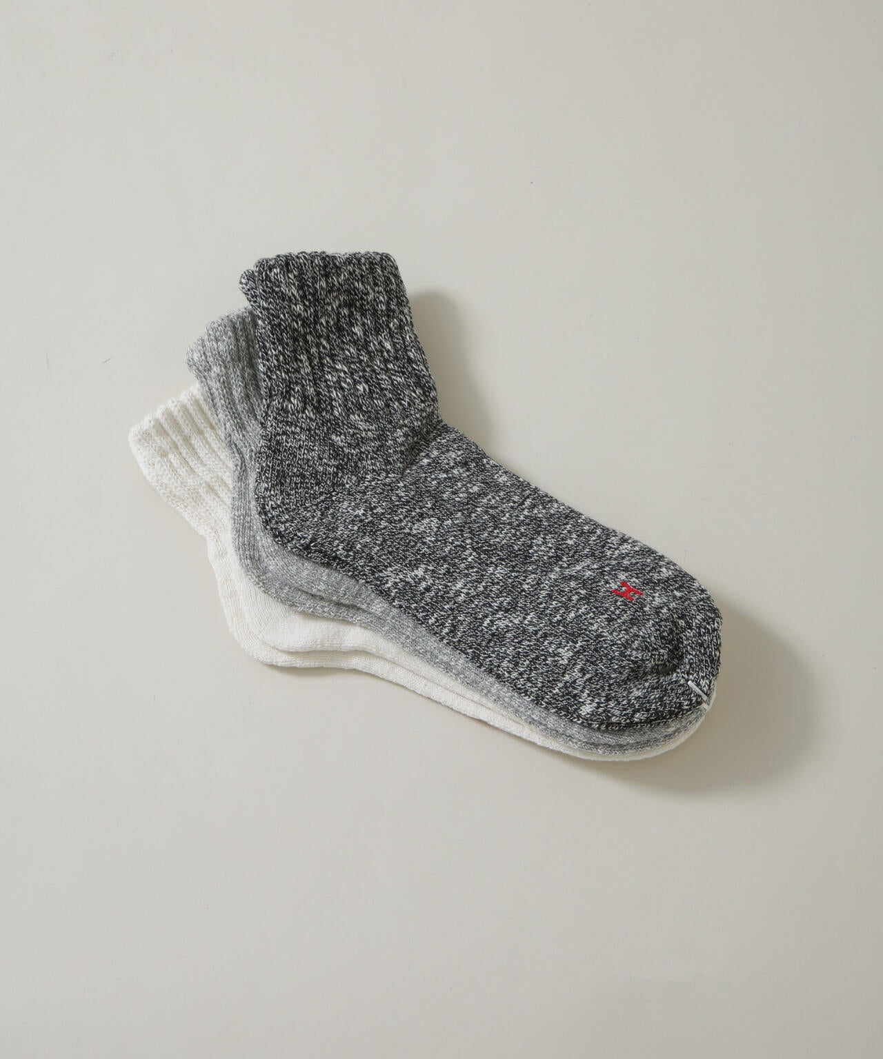 Healthknit/ベーシックスラブMIVソックス 3足セット