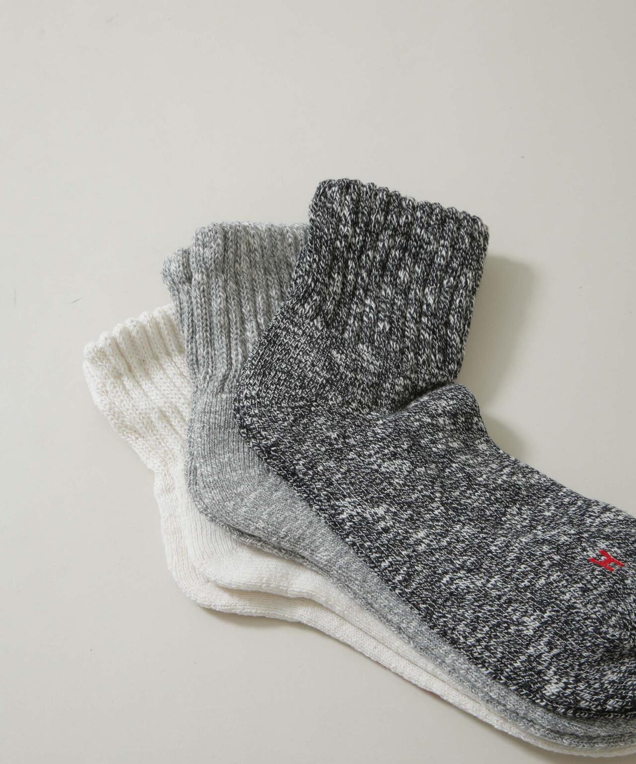 Healthknit/ベーシックスラブMIVソックス 3足セット