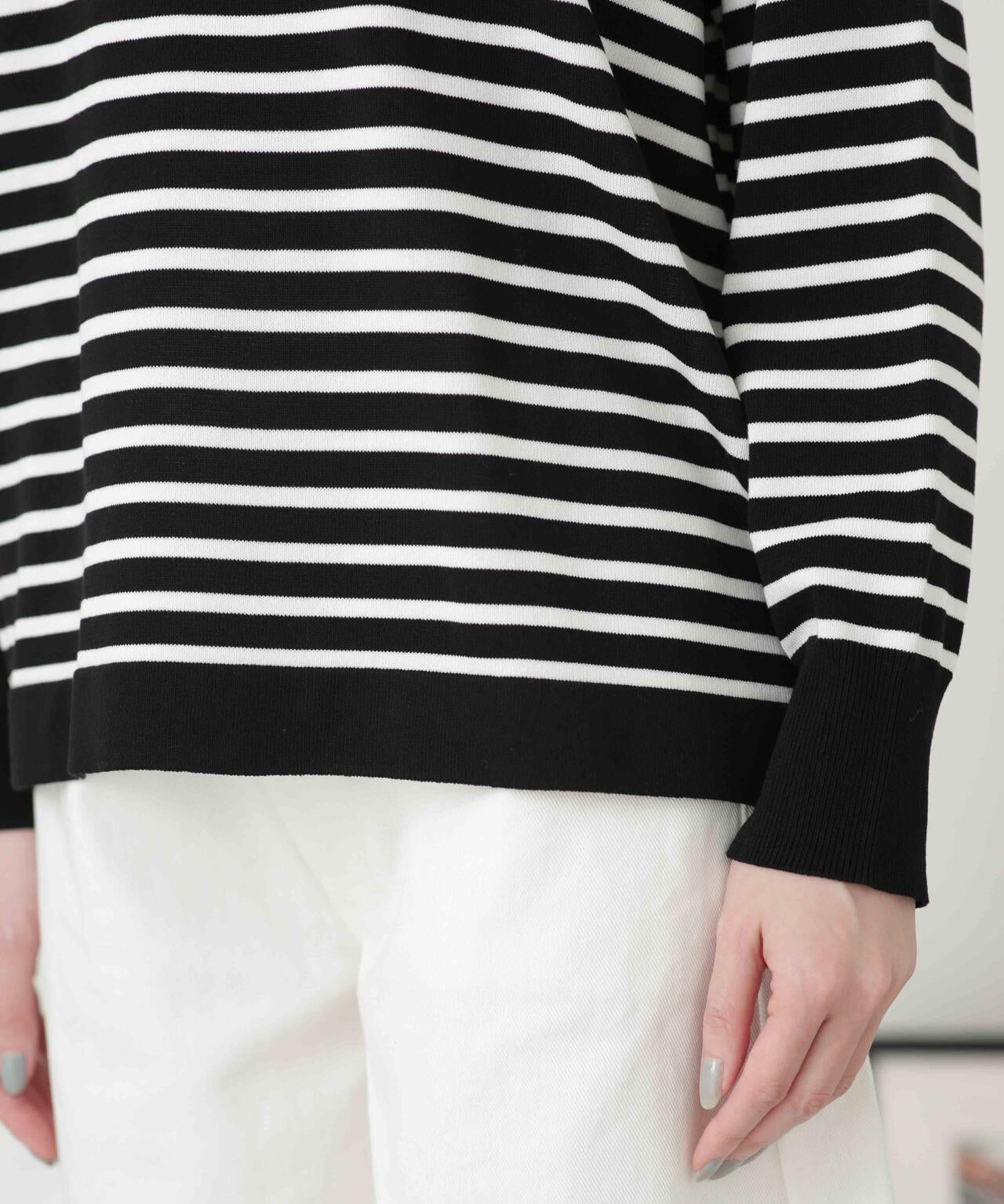 LB.04/ショルダースリットボーダーニット