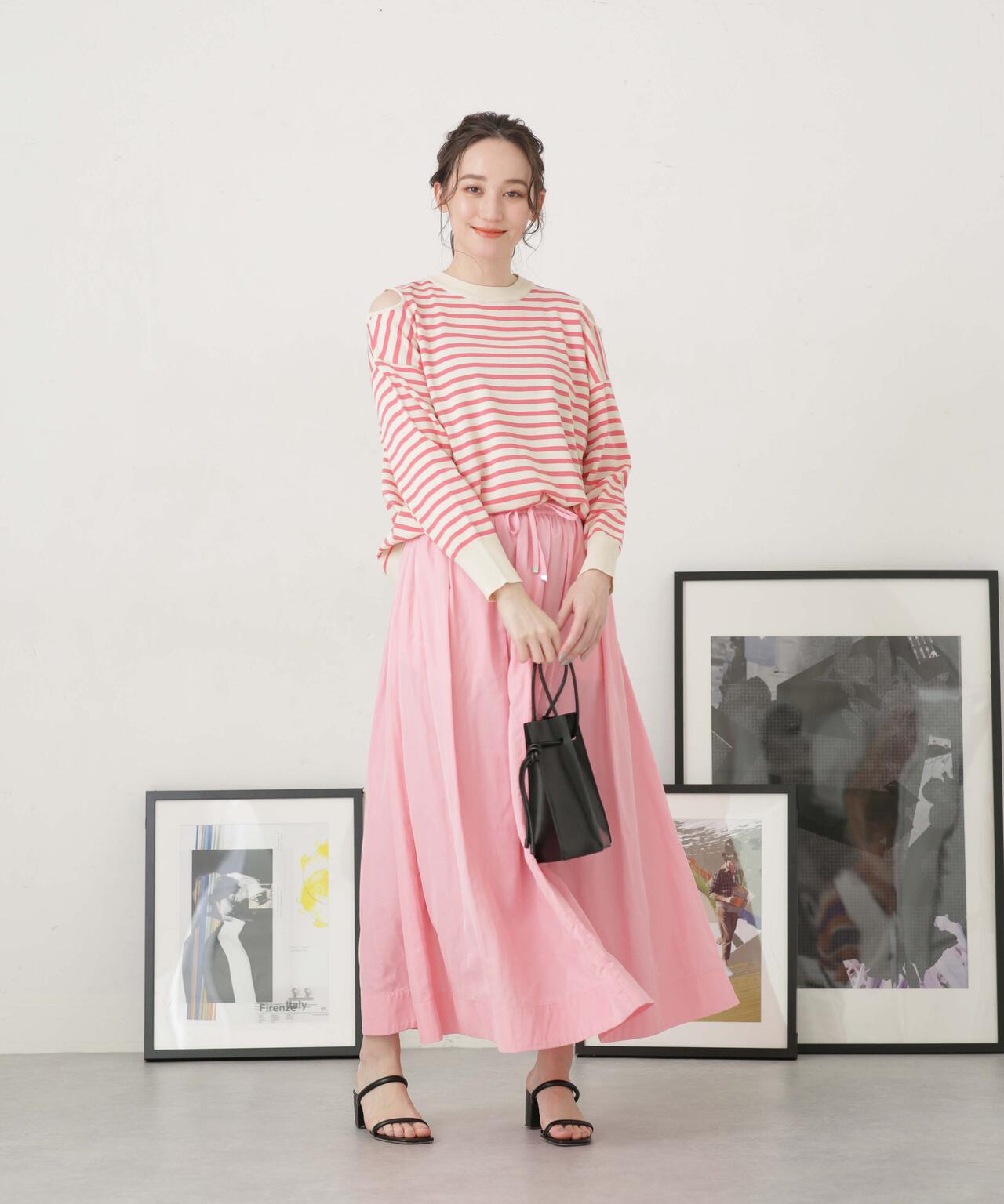 LB.04/ショルダースリットボーダーニット