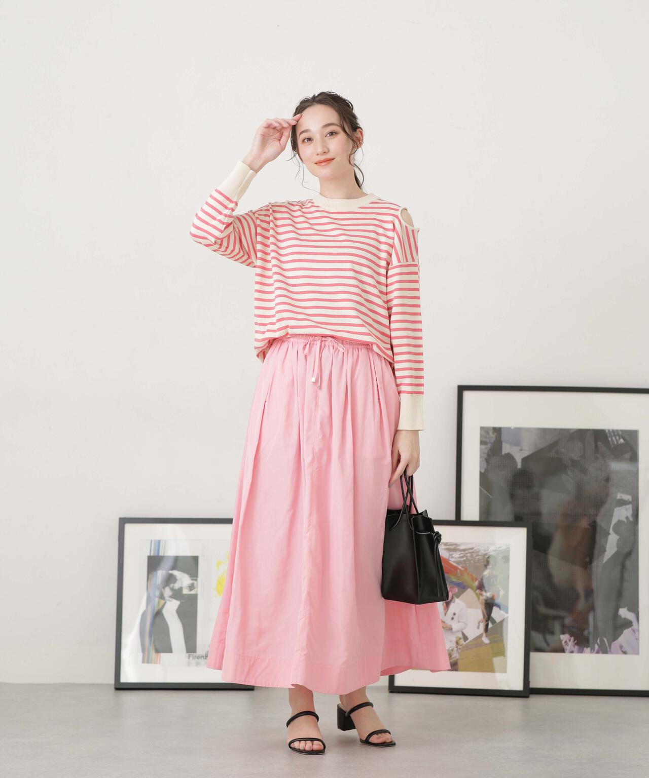 LB.04/ショルダースリットボーダーニット