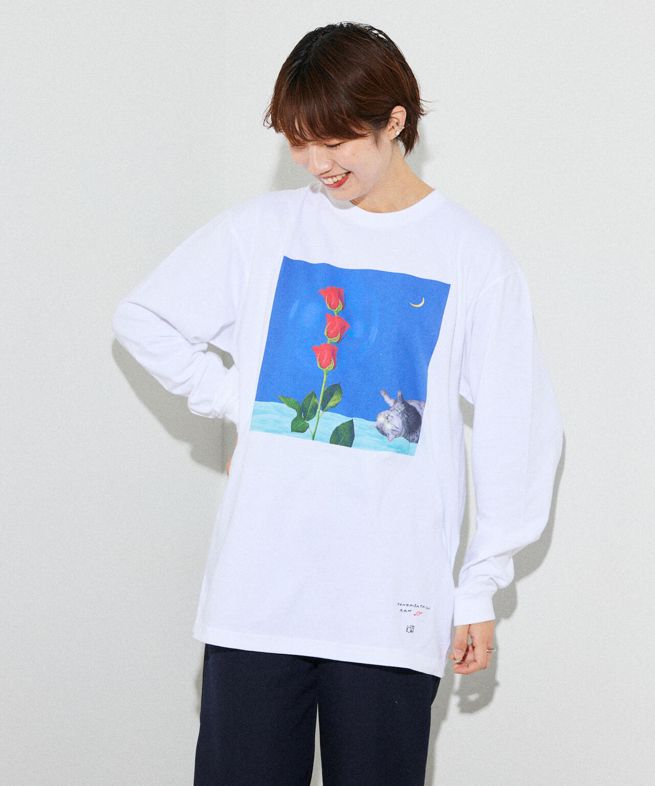 「とんだ林蘭×NANO universe」 ロングTシャツ
