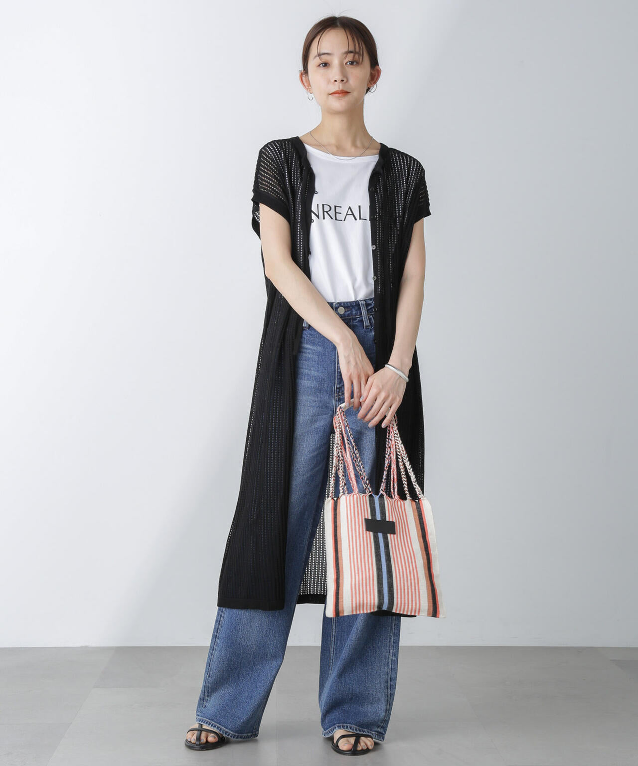 前後2wayメッシュワンピース