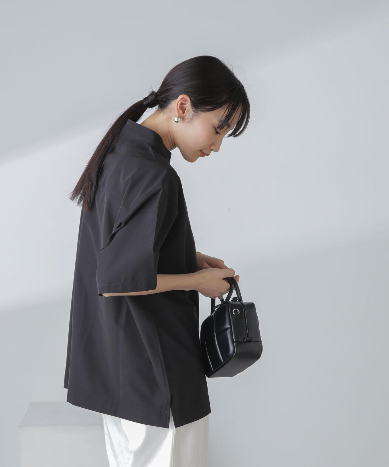スタンドカラーシャツ 多機能軽量ストレッチ-SHELTECH(セットアップ可)