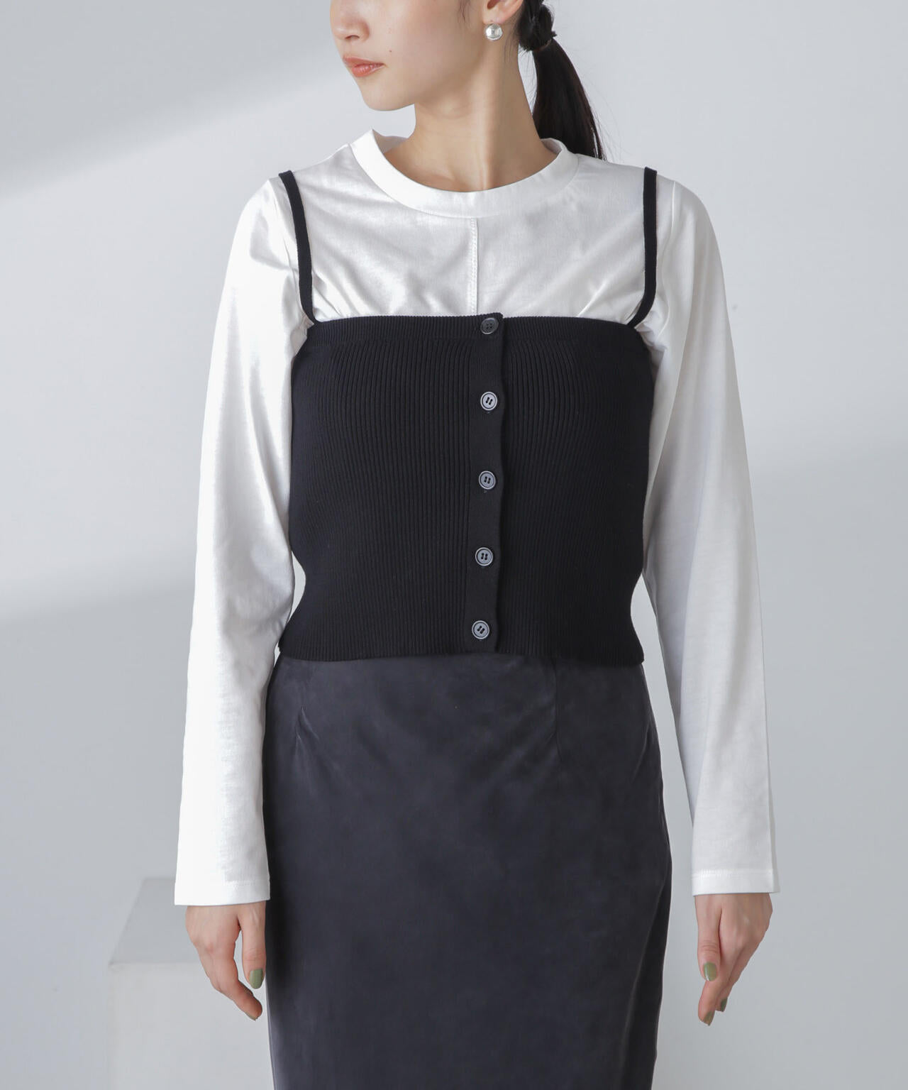 3WAYニットビスチェセットTee