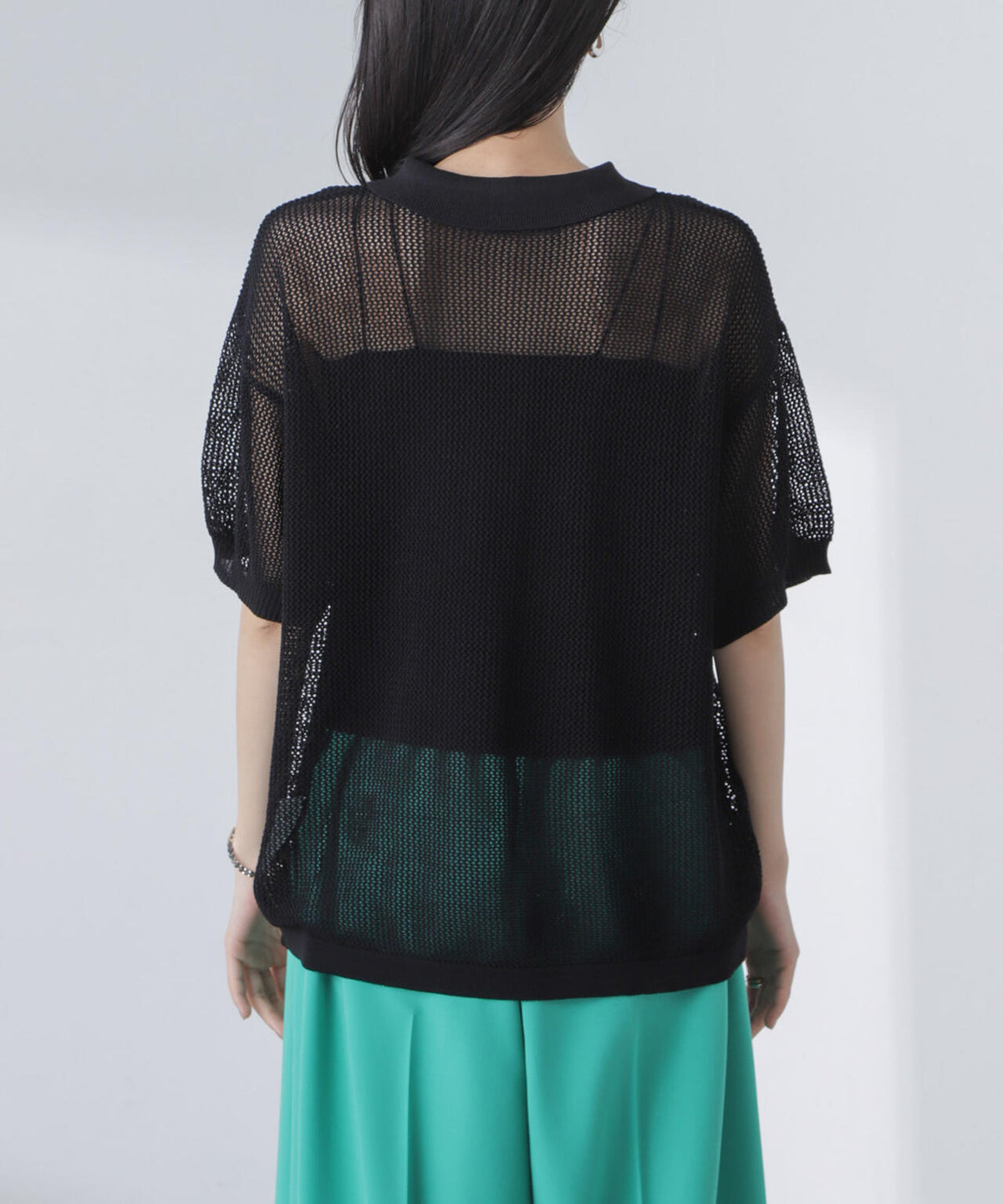 PENNEYS/PENNEYS別注TheFOXメッシュポロニット