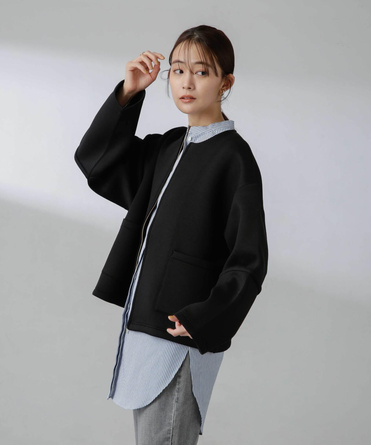 ダンボールカットノーカラージャケット