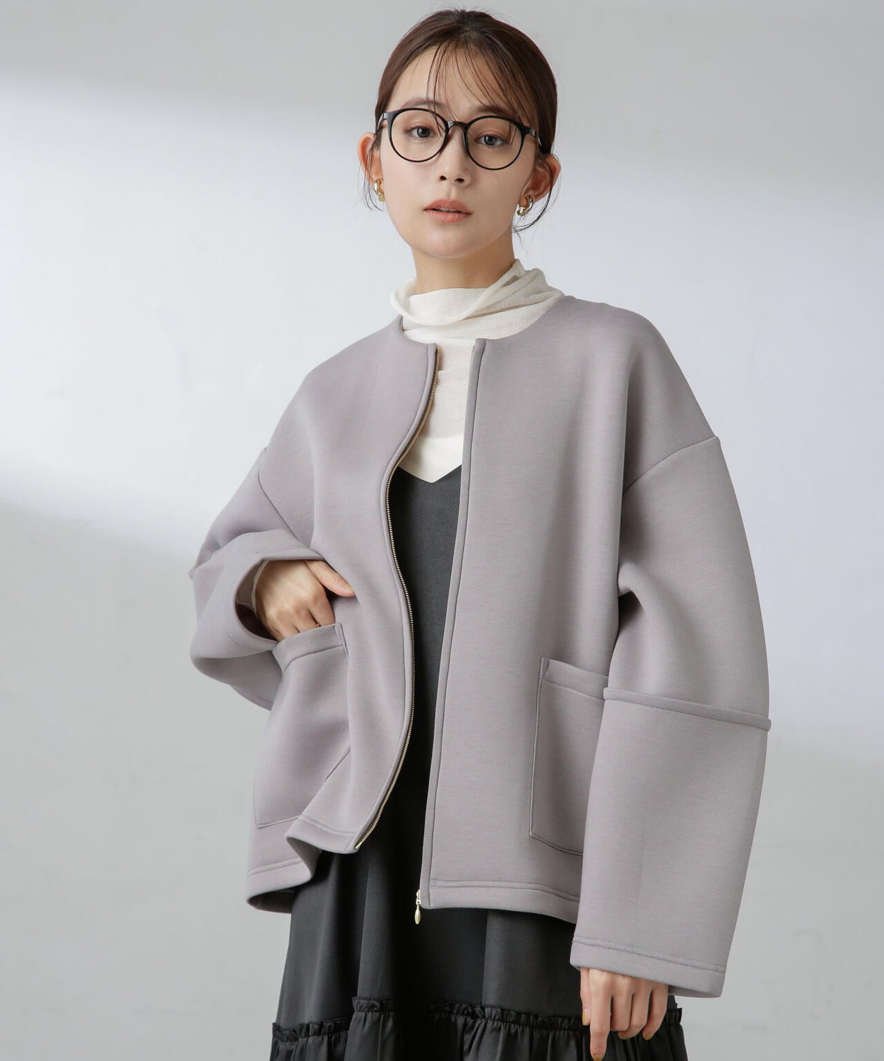 ダンボールカットノーカラージャケット