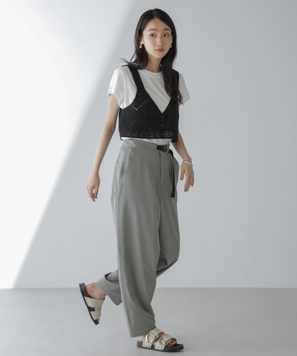 レース編ビスチェセットTシャツ