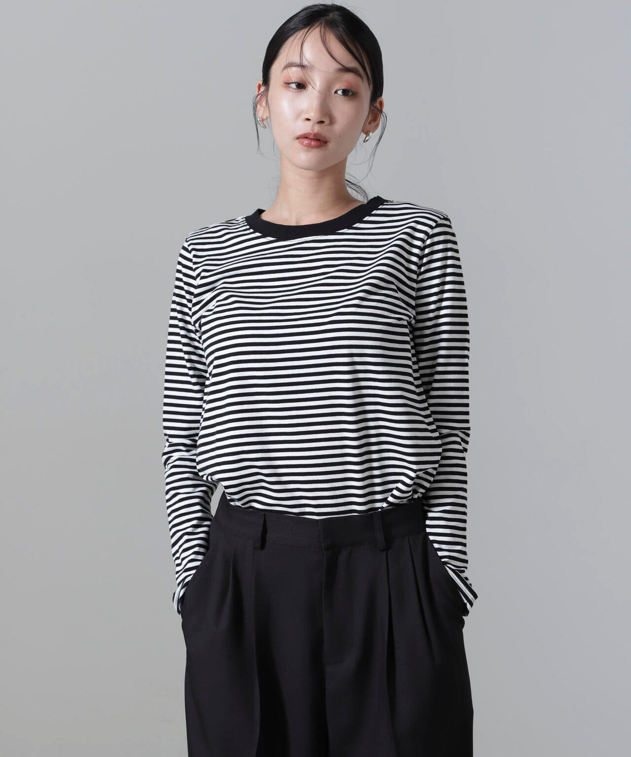 ボーダーロングスリーブTシャツ