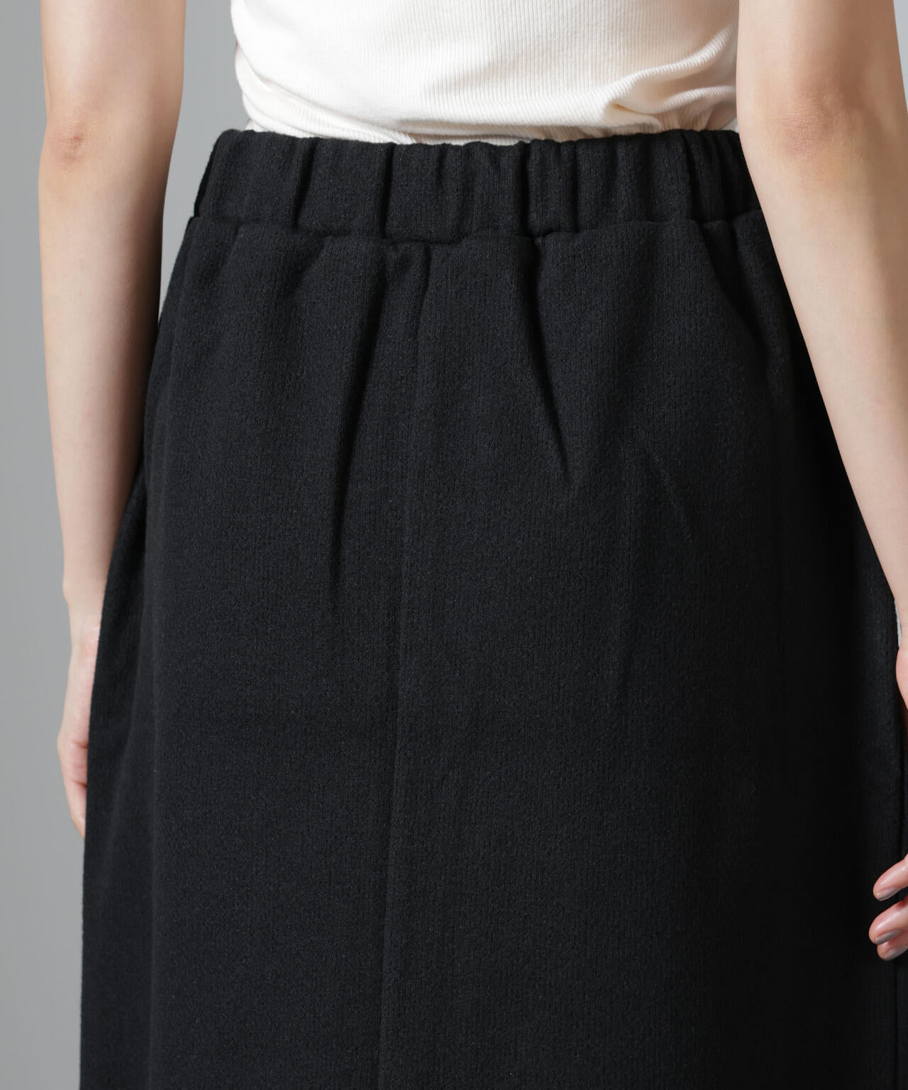 ウールライクニードルパンチスカート(セットアップ可)