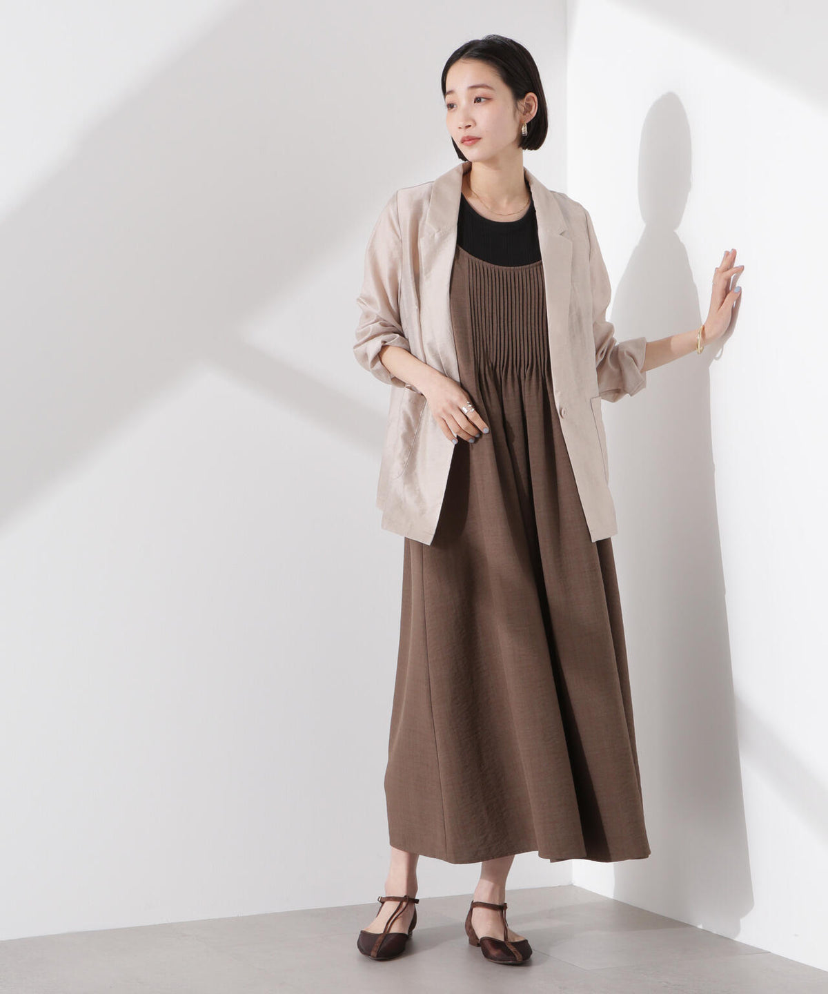 シアーシングルジャケット