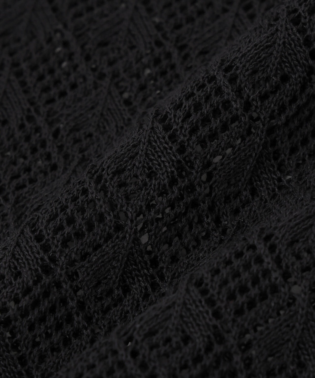 前後2wayダイヤ透かし柄ノースリーブニットワンピース