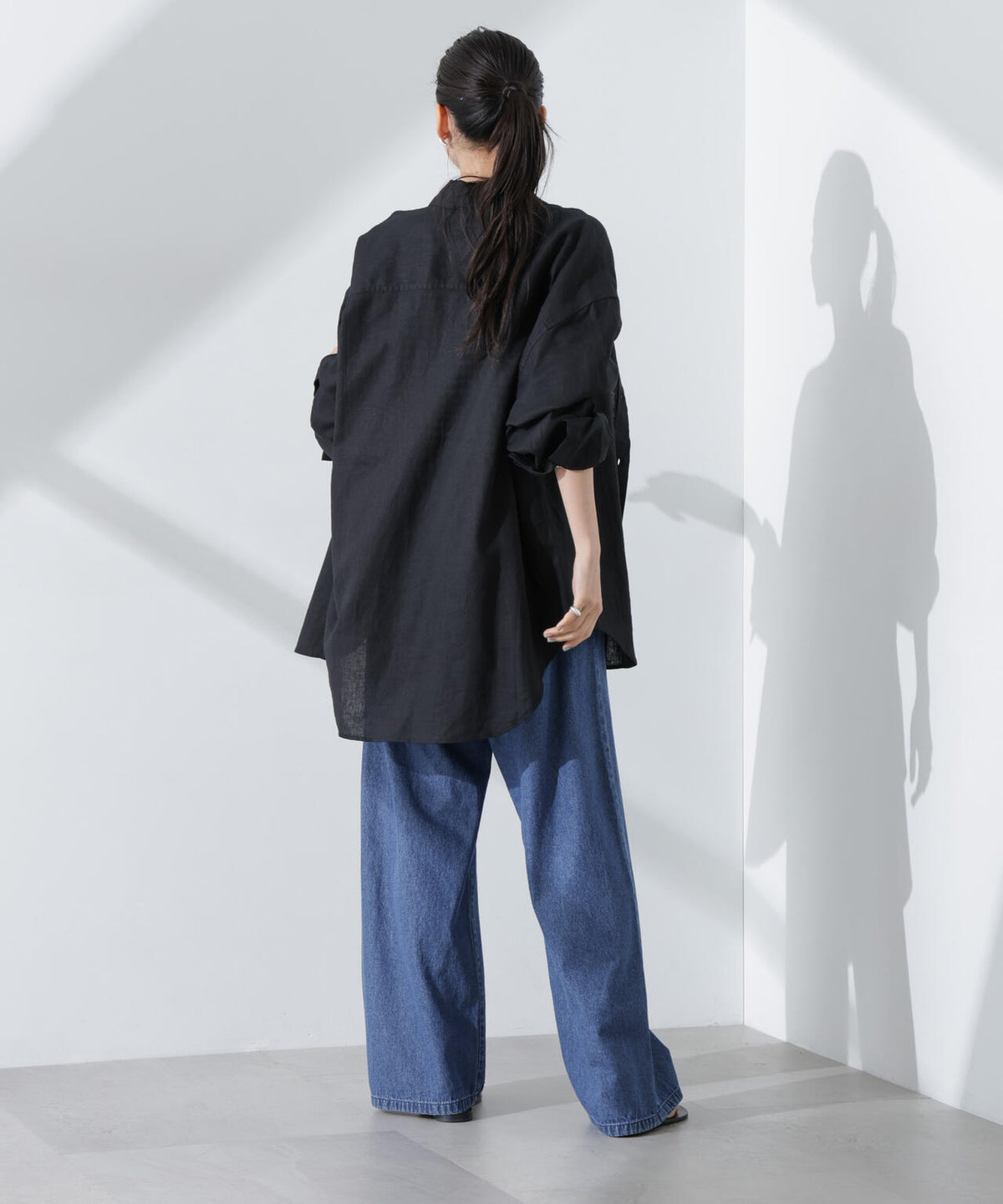 Anti Smell Linen ベーシックワイドシャツ