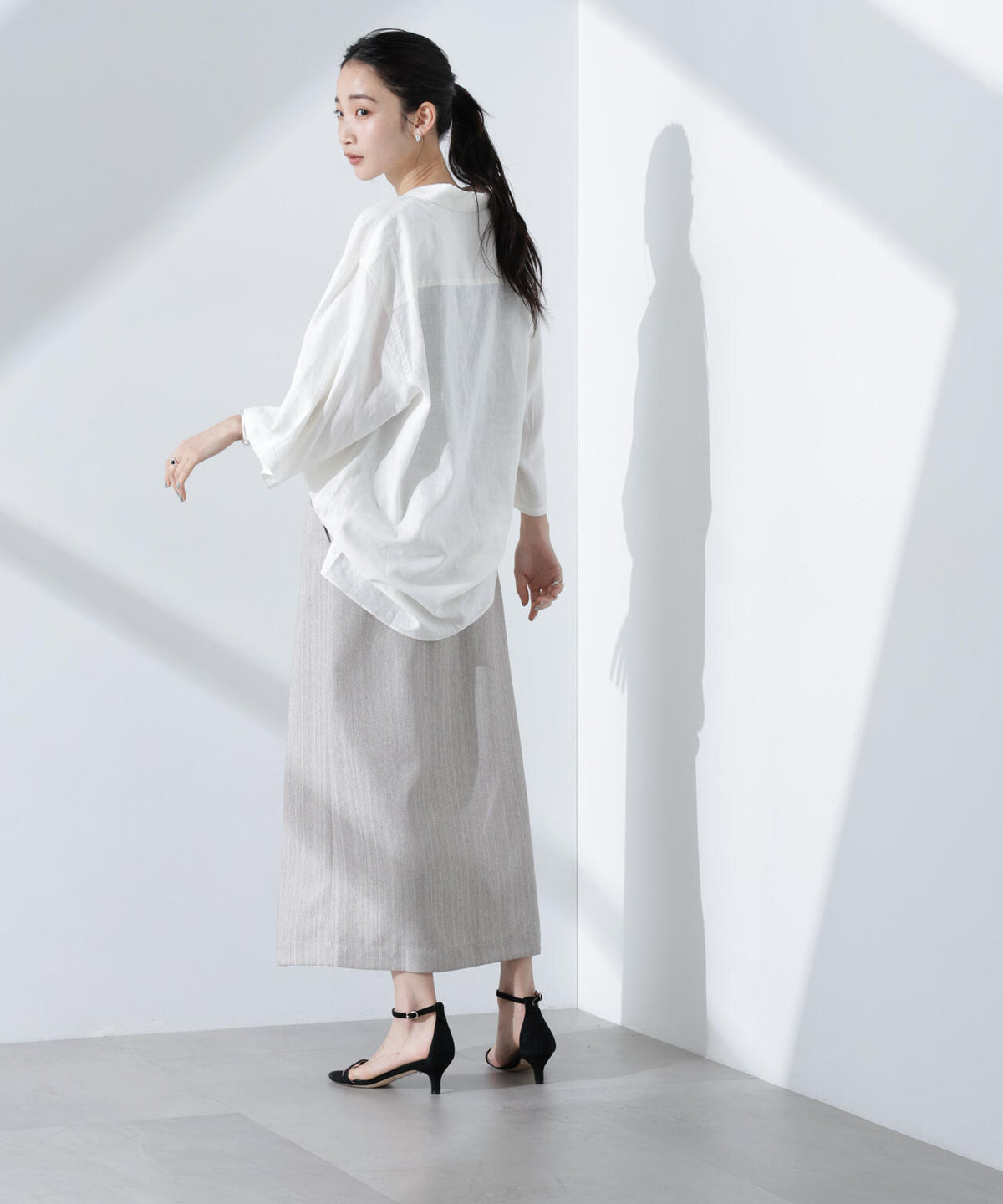 Anti Smell Linen プルオーバーVネックシャツ