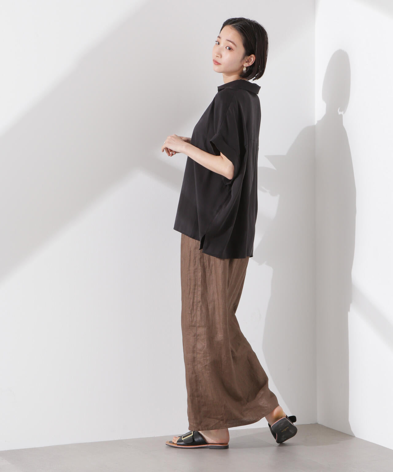 スキッパーワイドスリーブシャツ(セットアップ可)