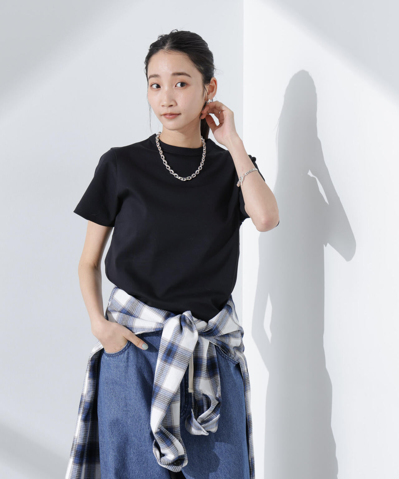 Anti SmellスムースシルケットクルーネックTシャツ