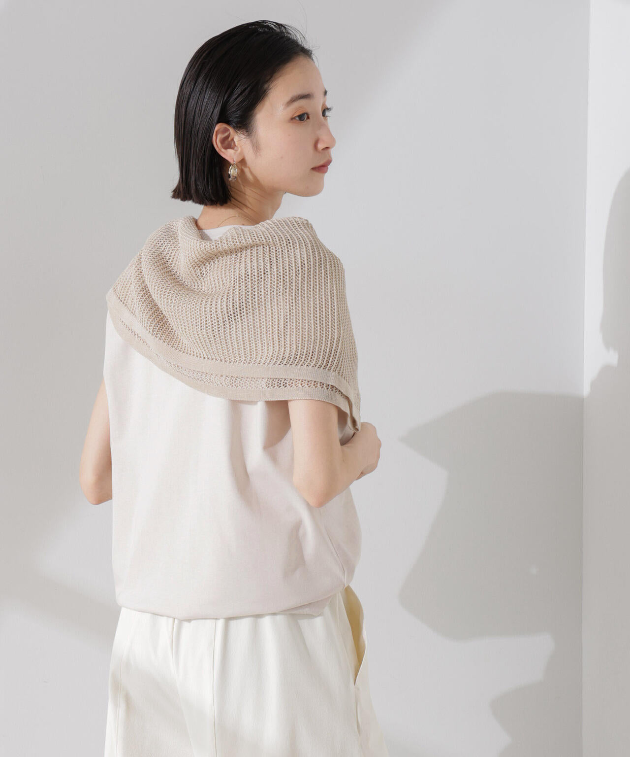 汗染み防止加工接触冷感フレンチスリーブTシャツ