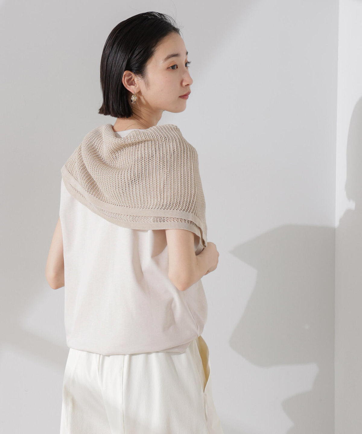 汗染み防止加工接触冷感フレンチスリーブTシャツ