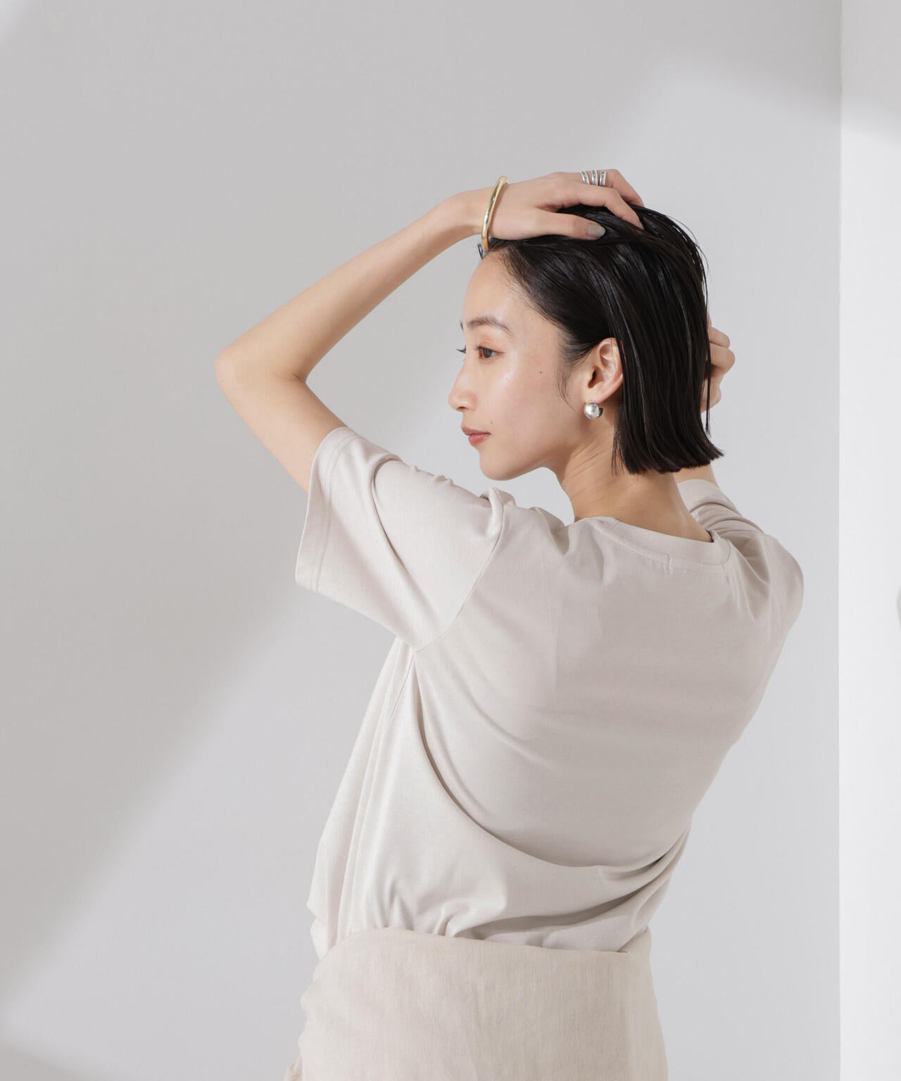 汗染み防止加工接触冷感半袖Tシャツ