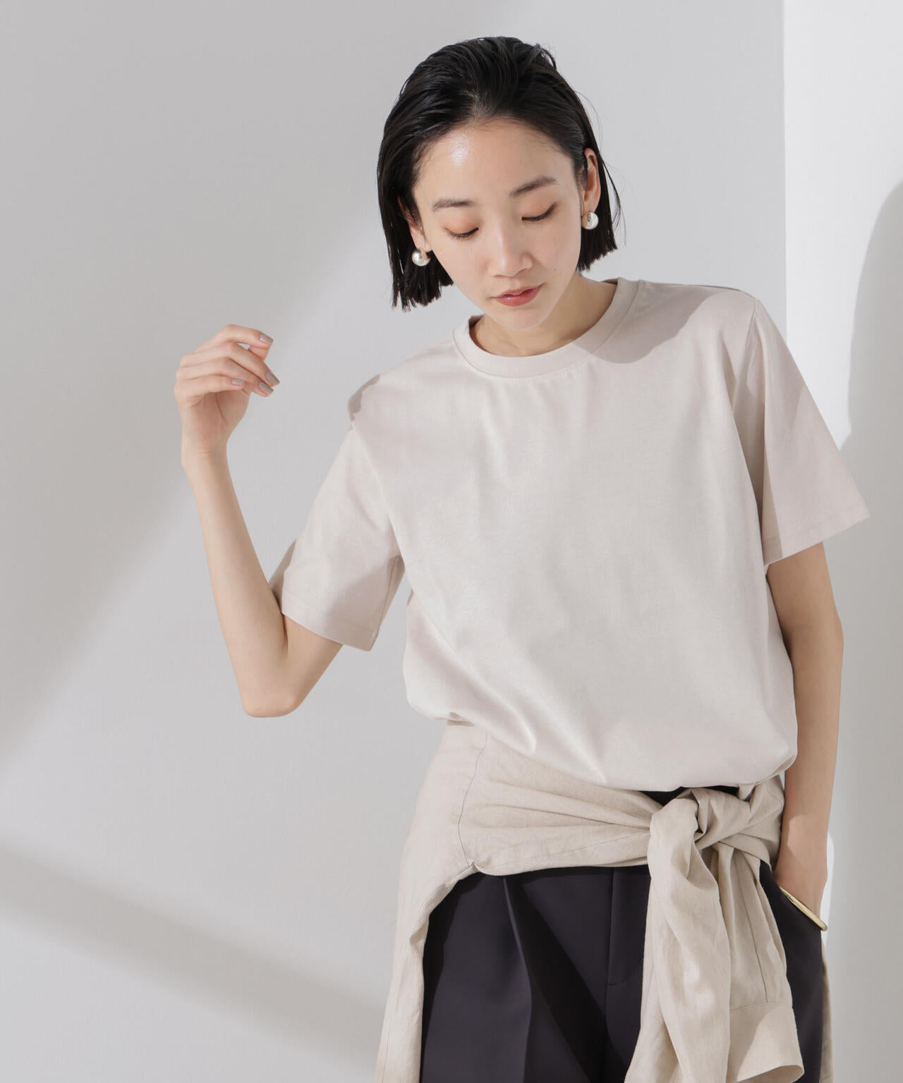 汗染み防止加工接触冷感半袖Tシャツ