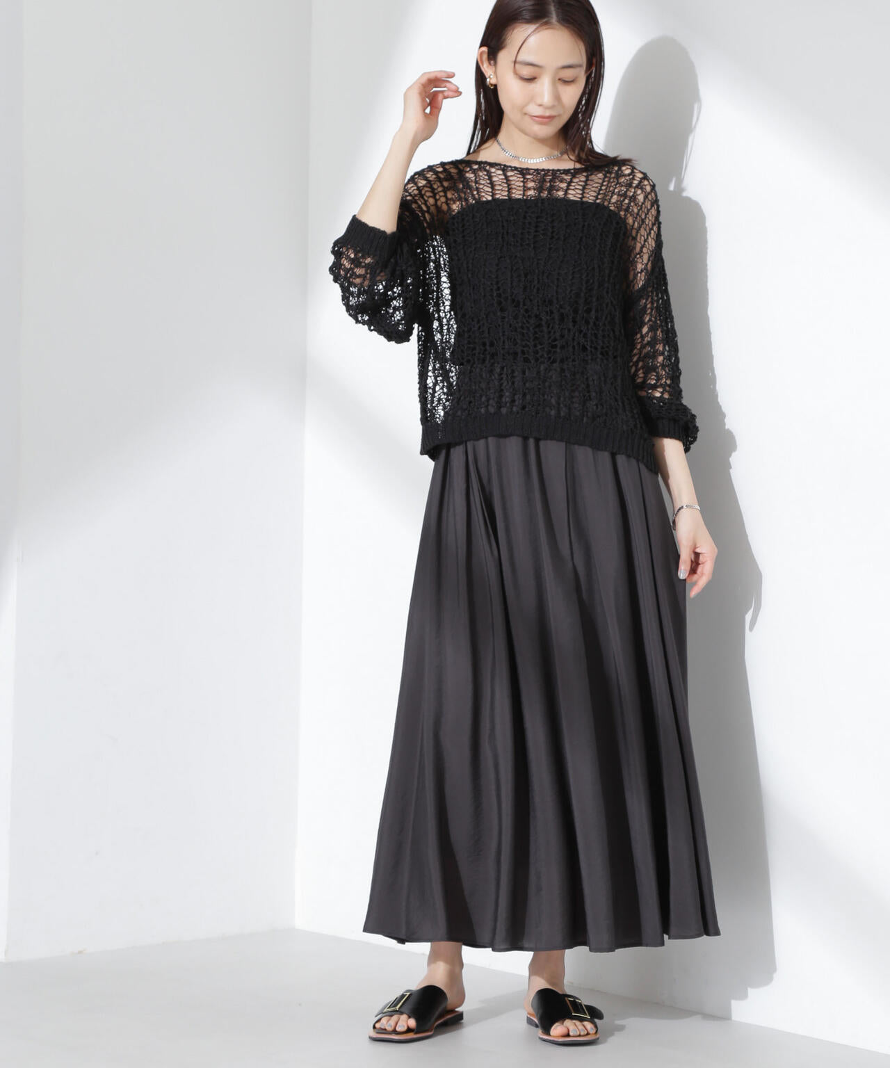 シアーボリュームスカート