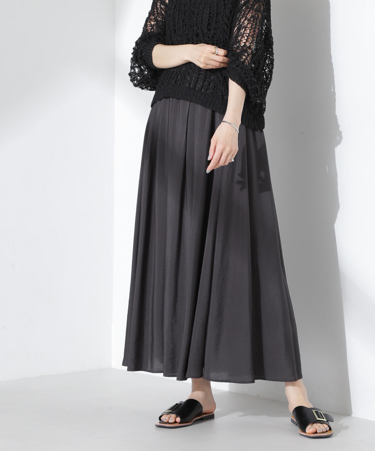 シアーボリュームスカート