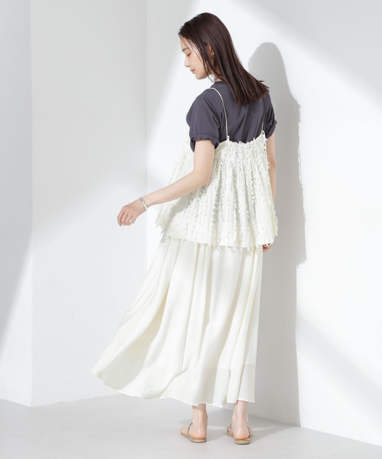 シアーボリュームスカート