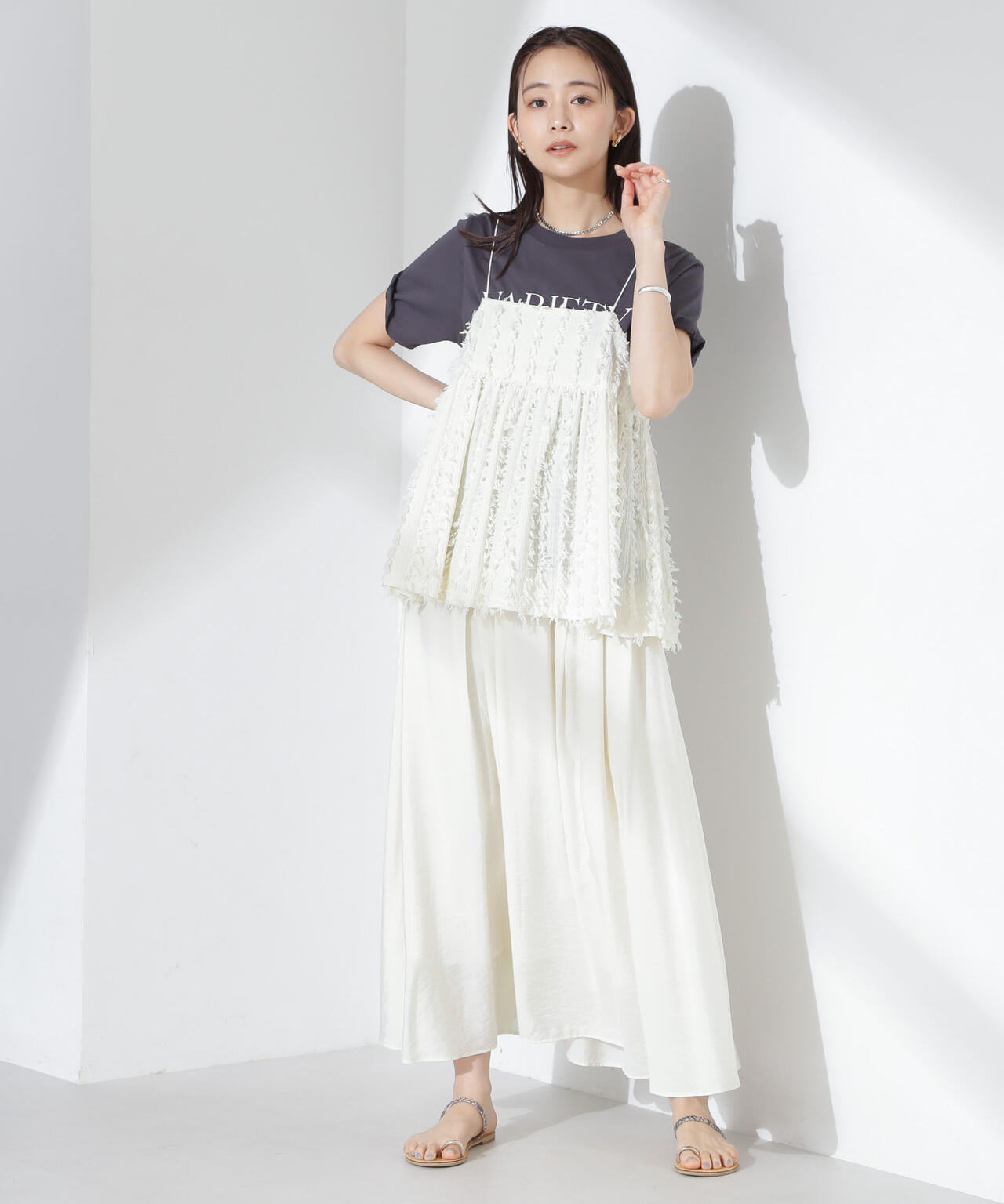 シアーボリュームスカート