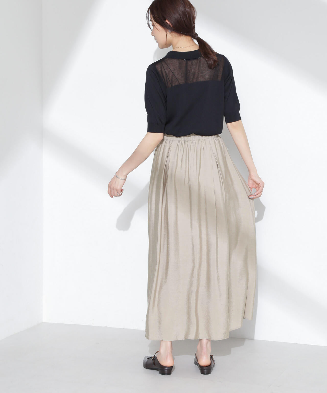 シアーボリュームスカート