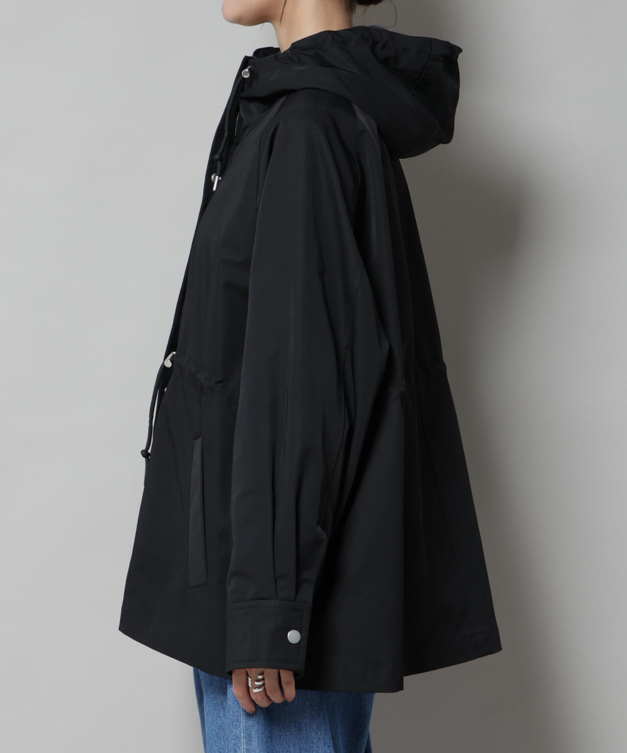 撥水加工フードブルゾン