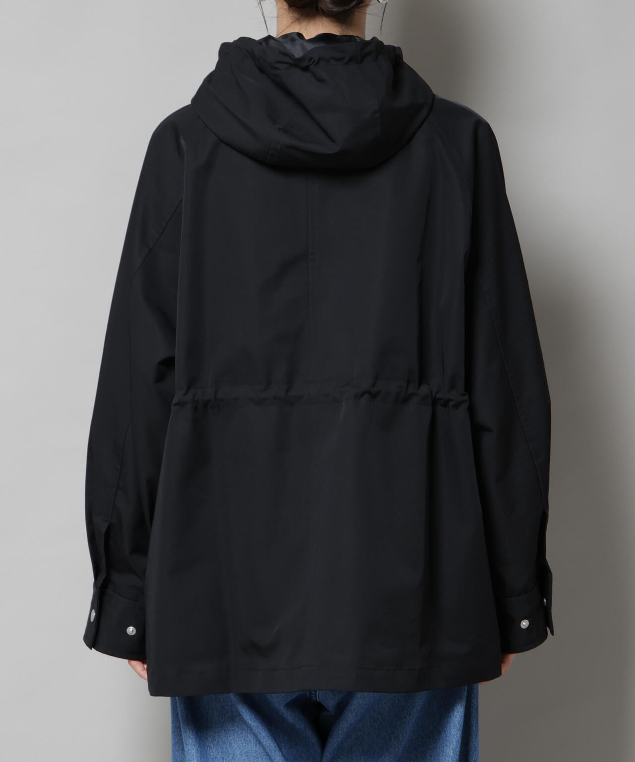 撥水加工フードブルゾン