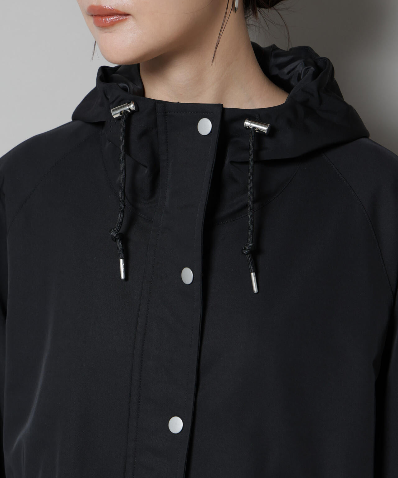 撥水加工フードブルゾン