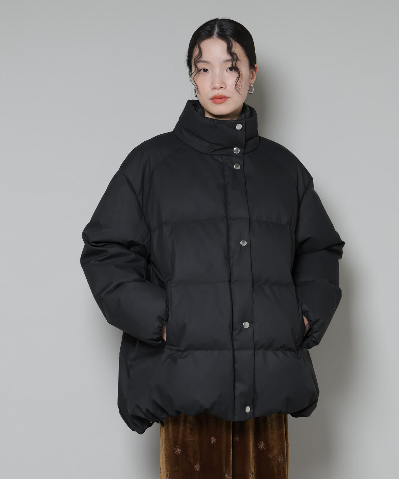 Aラインミドルダウンコート