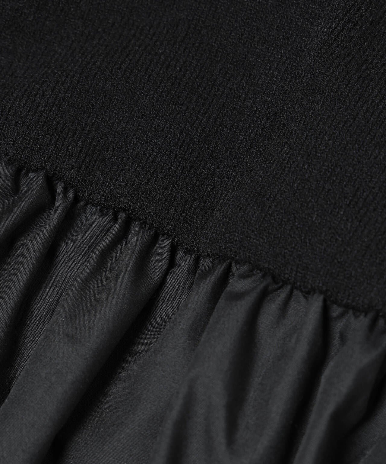 異素材コンビドッキングタートルワンピース