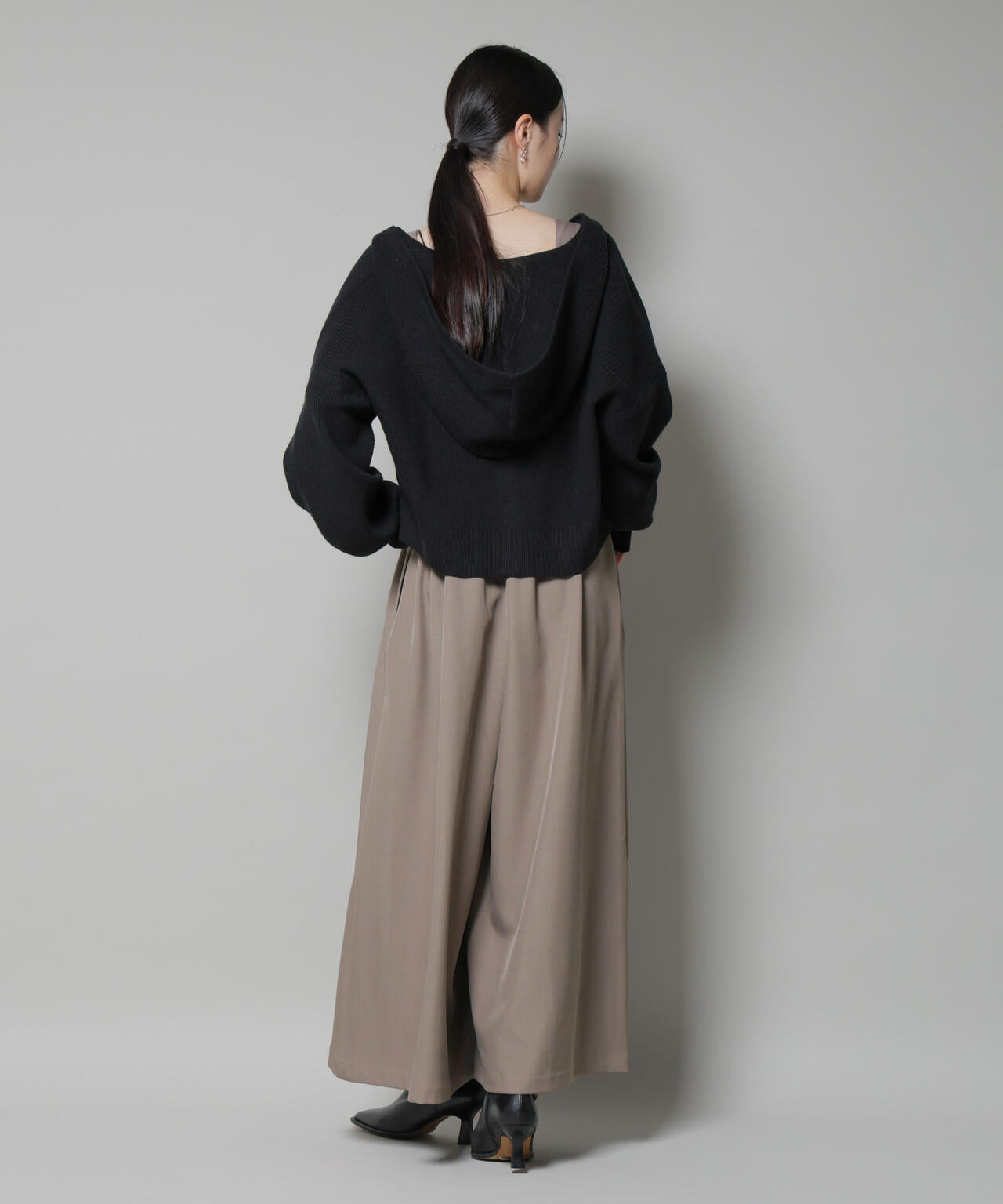 シャーリングサロペット