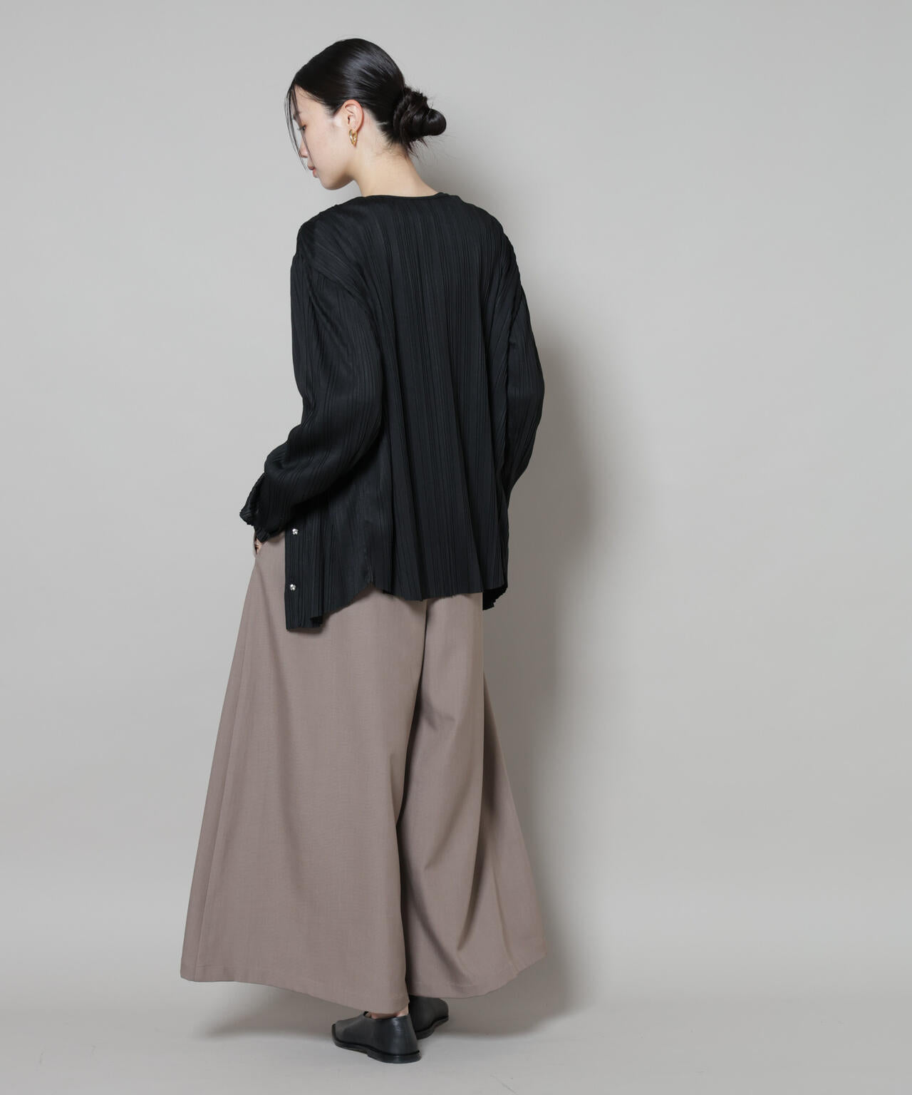 シャーリングサロペット