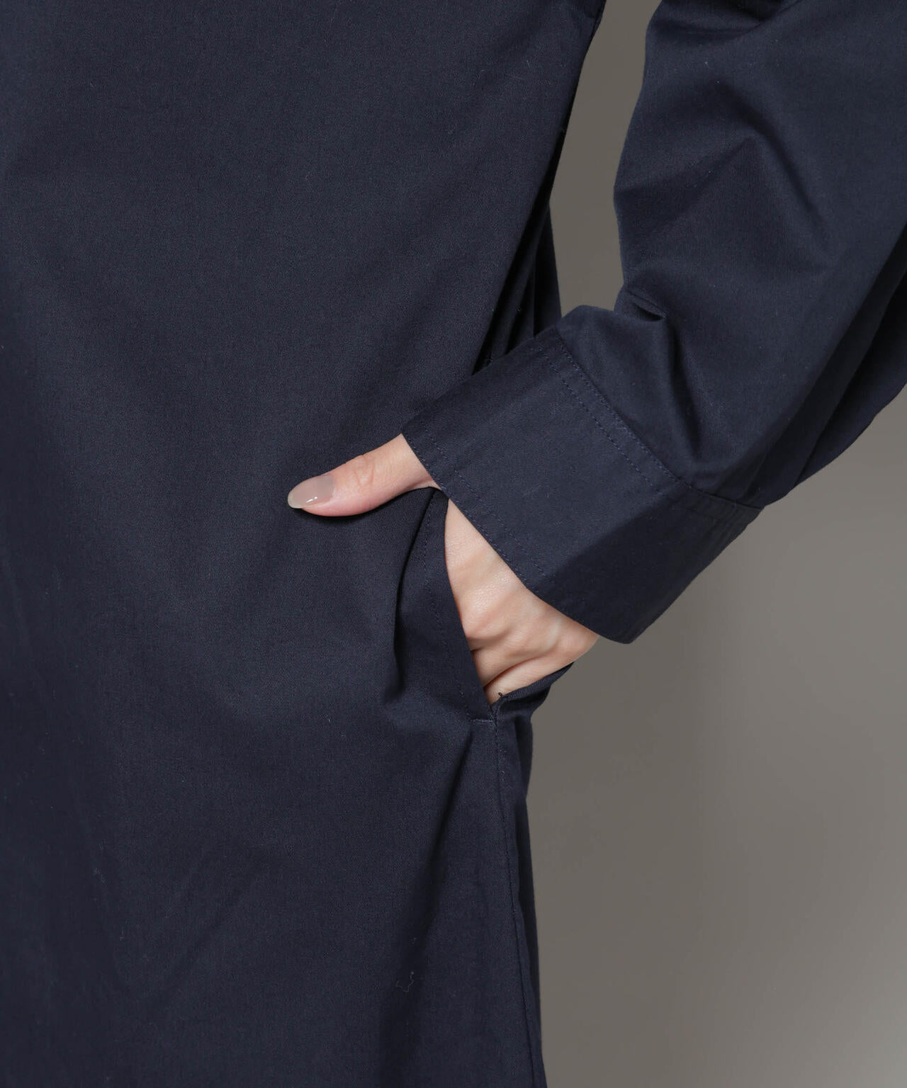 テーラードカラーロングワンピース