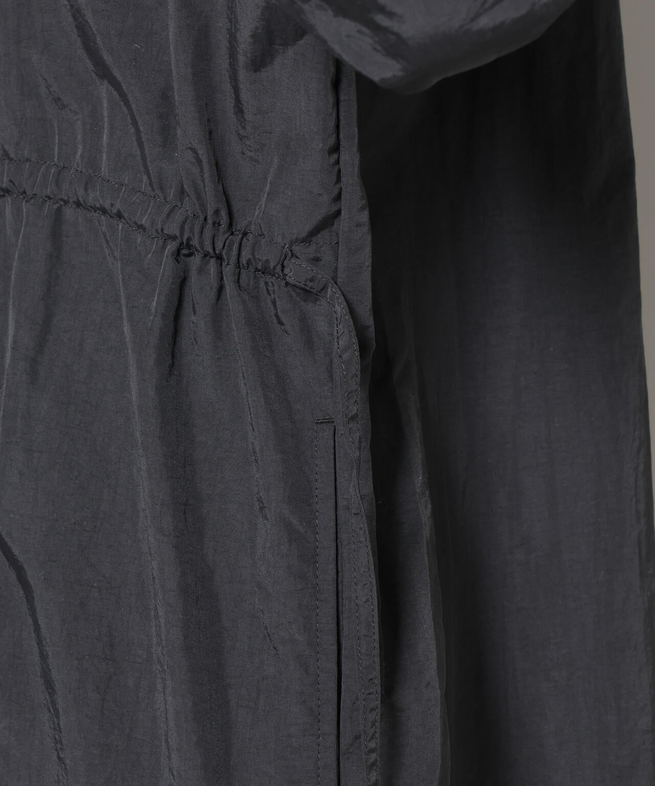 ナイロンタッサードロストシャツワンピース