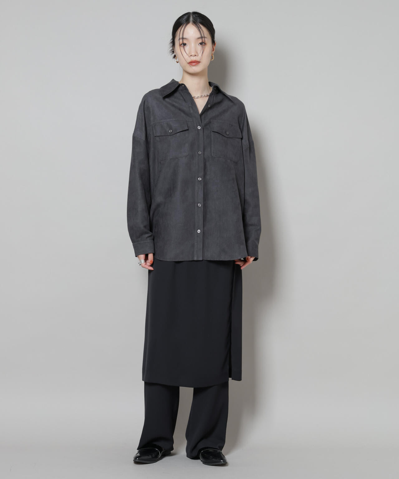 フェイクスエードシャツ(セットアップ可)