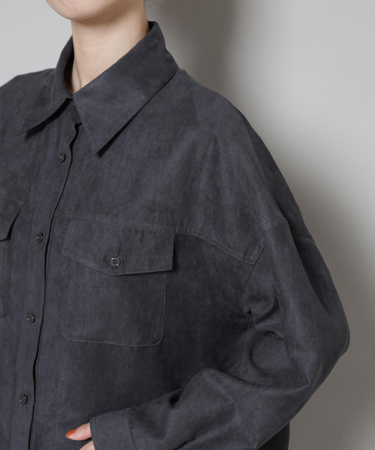 フェイクスエードシャツ(セットアップ可)