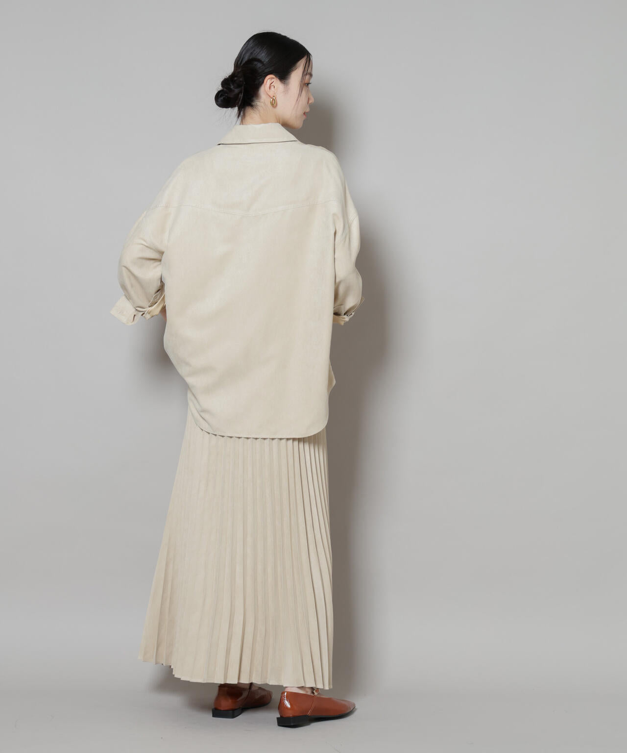 フェイクスエードシャツ(セットアップ可)