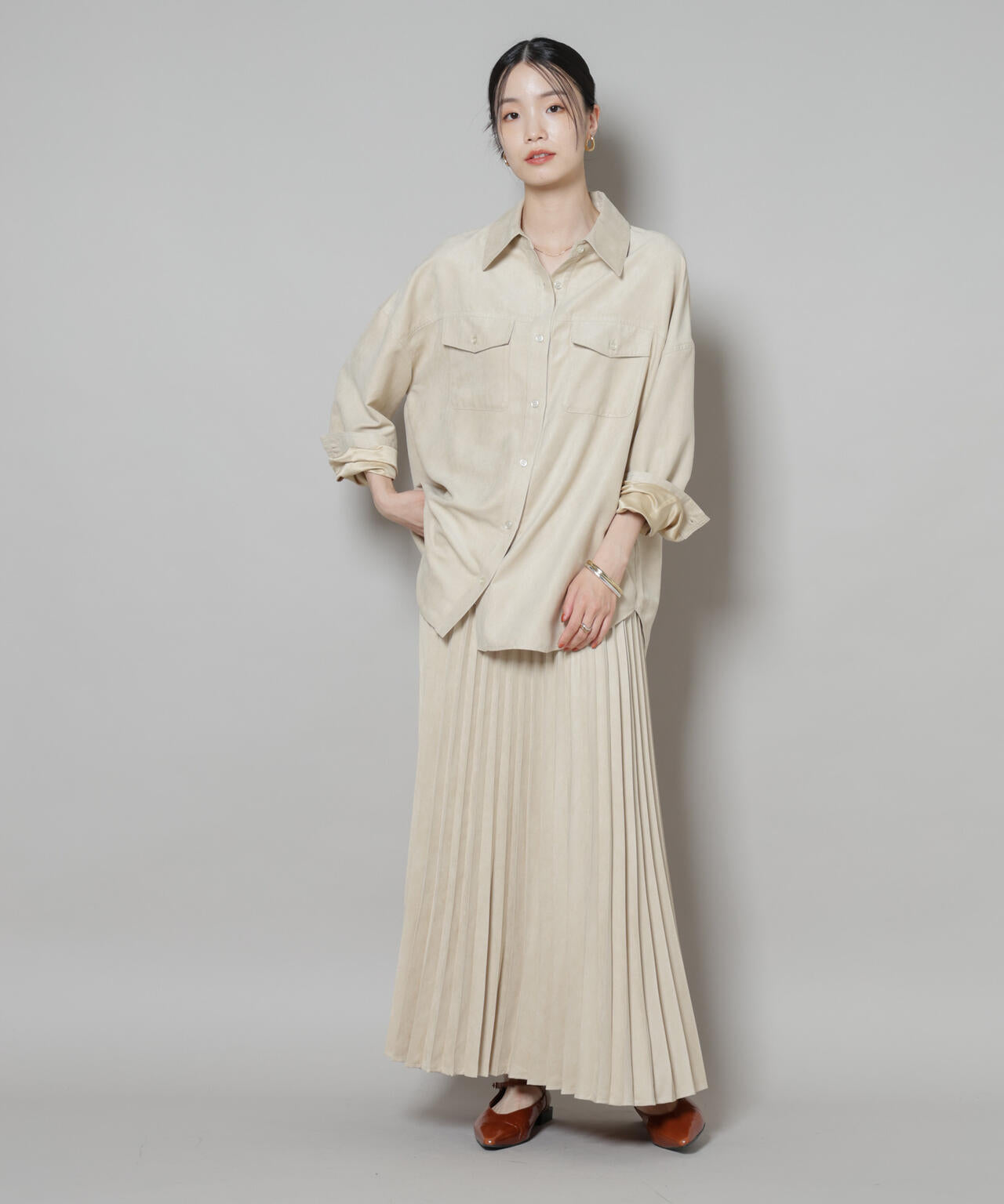 フェイクスエードシャツ(セットアップ可)