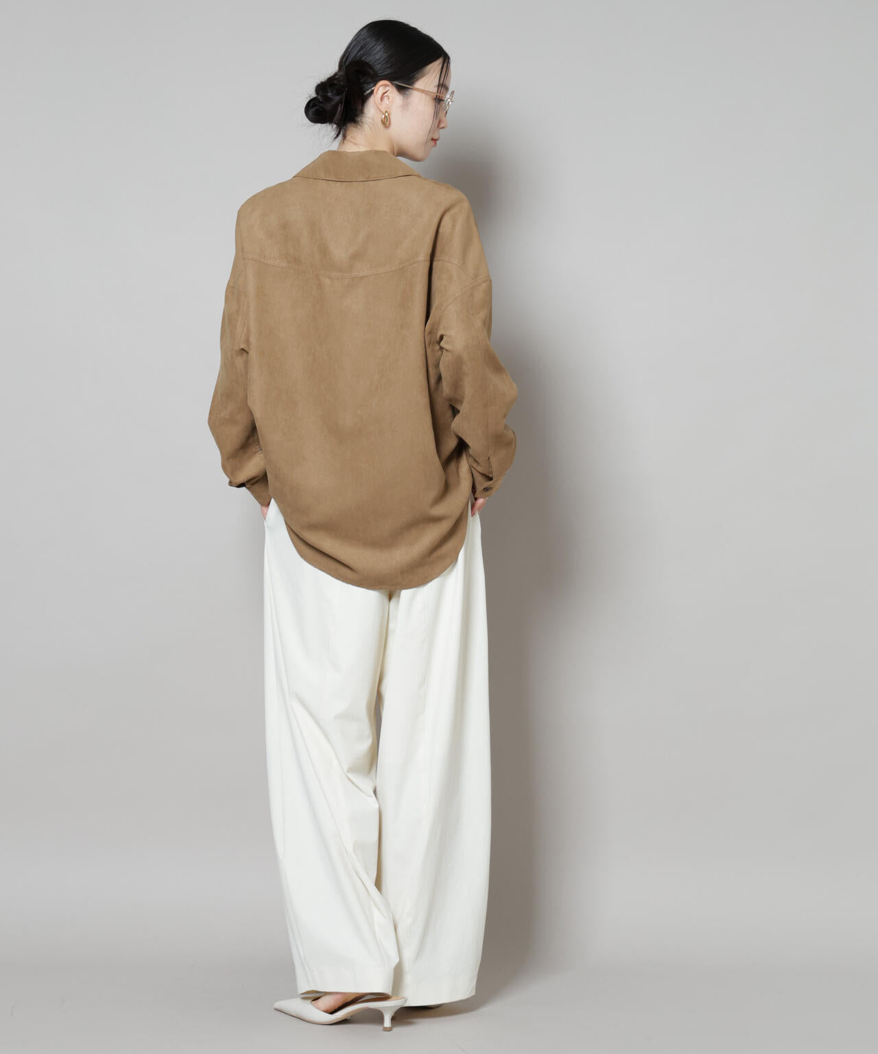 フェイクスエードシャツ(セットアップ可)