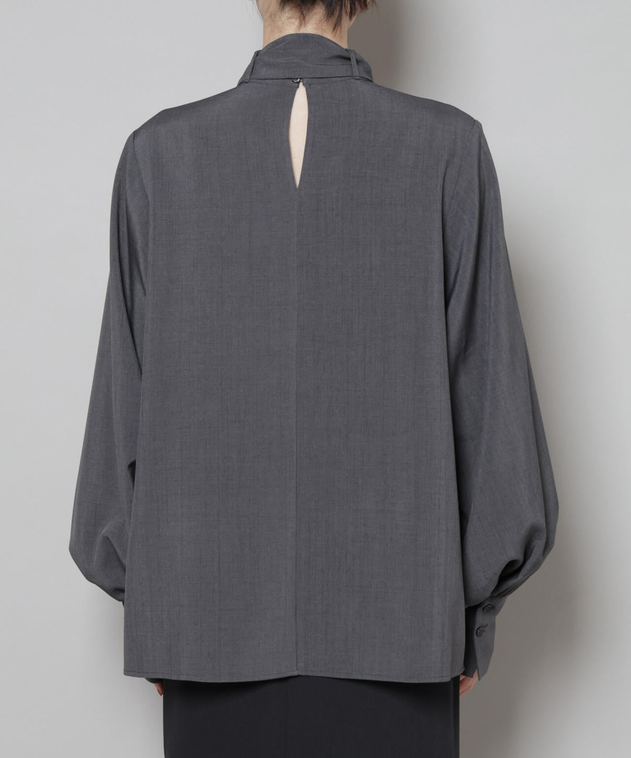 ボータイ取り外し可能2wayブラウス