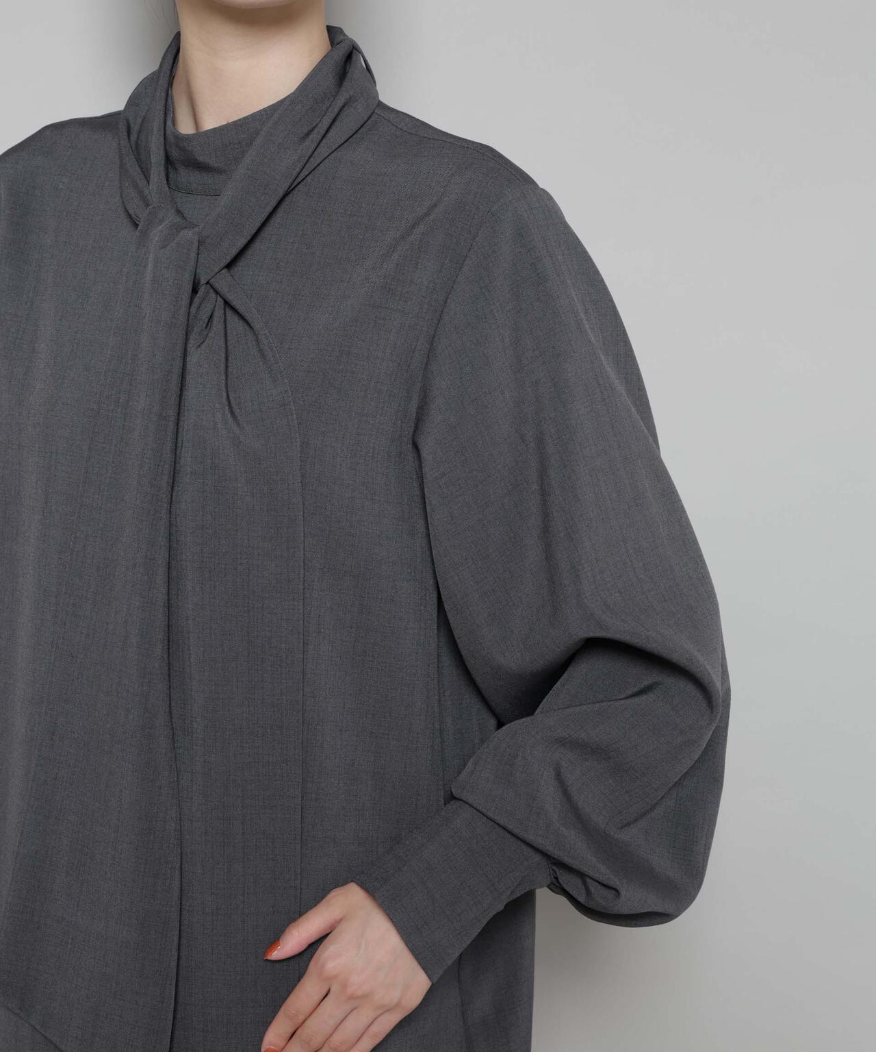 ボータイ取り外し可能2wayブラウス