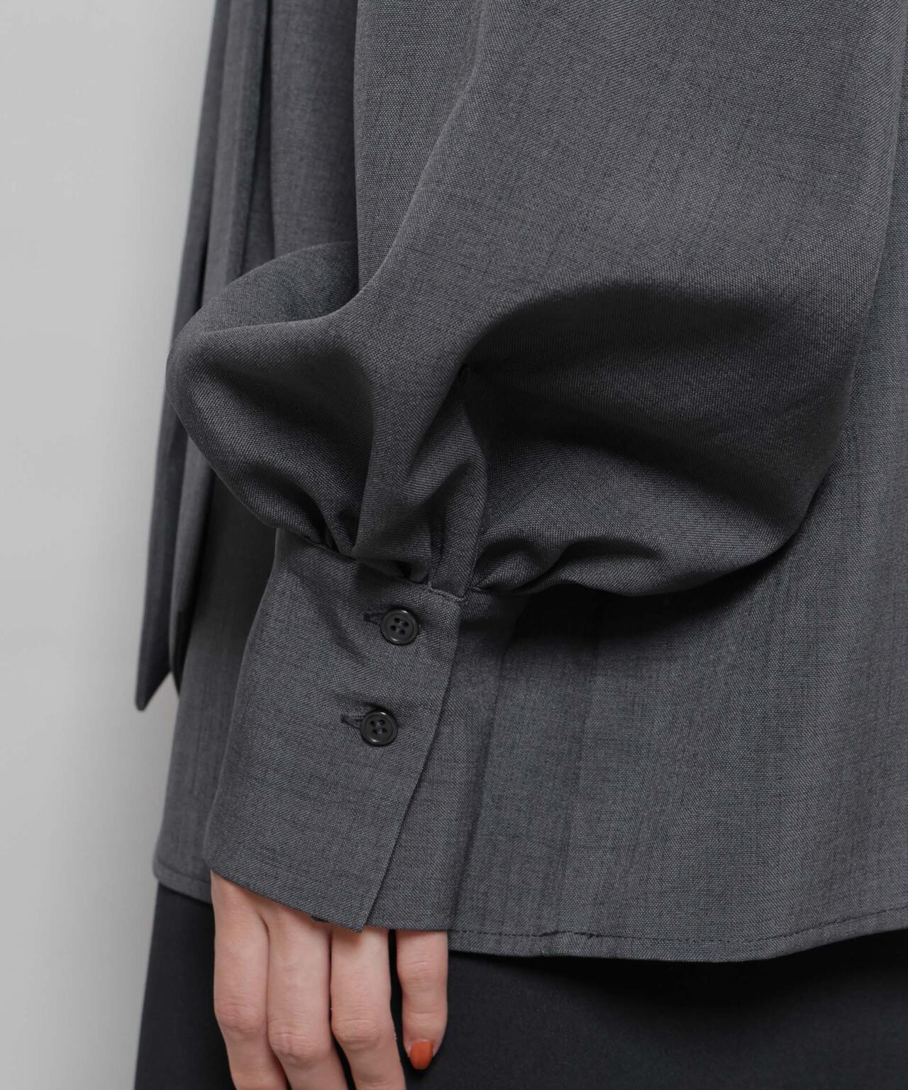 ボータイ取り外し可能2wayブラウス