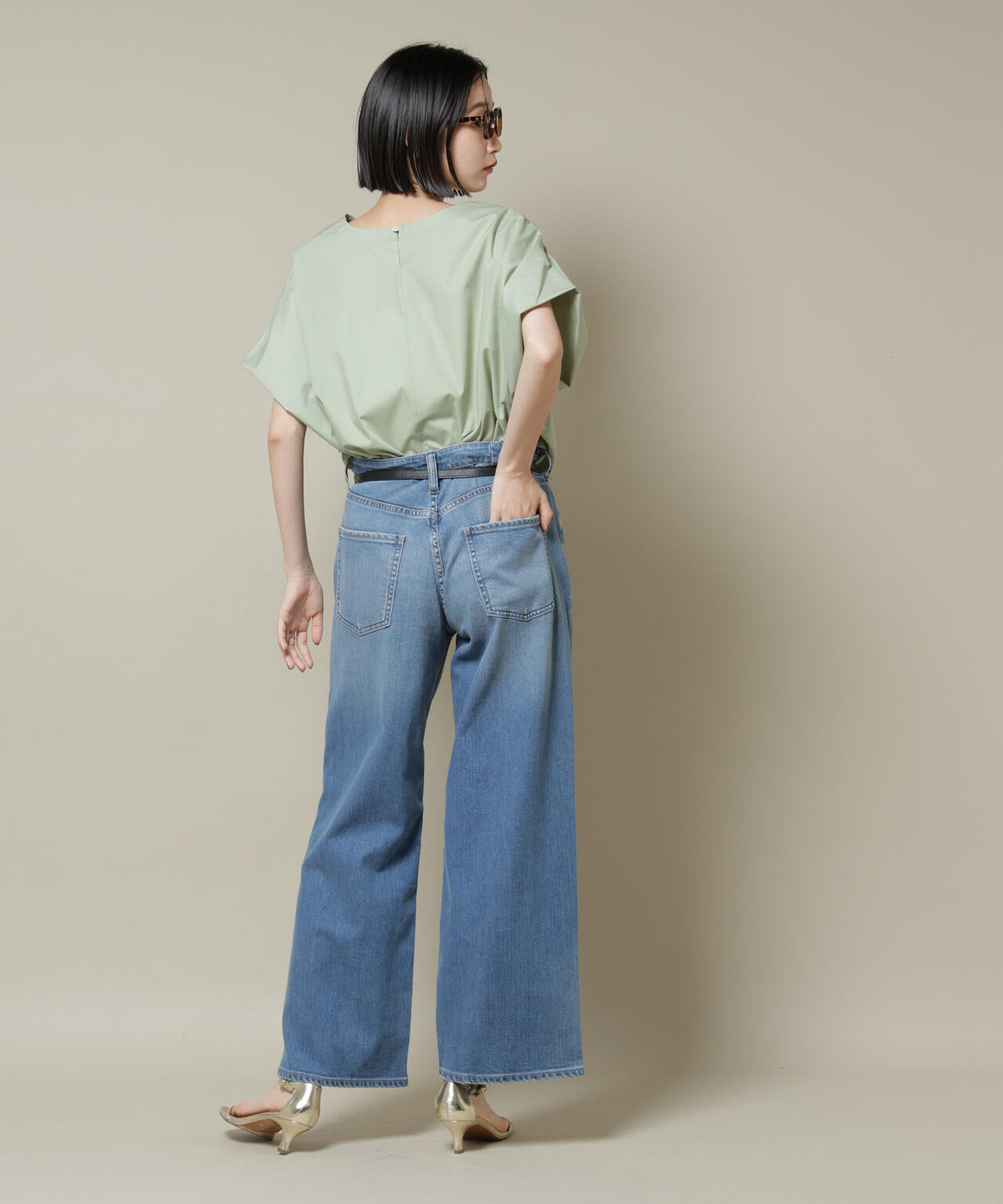 ドルマンワイドスキッパーブラウス