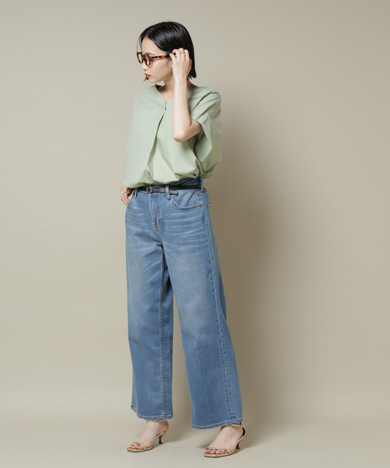 ドルマンワイドスキッパーブラウス